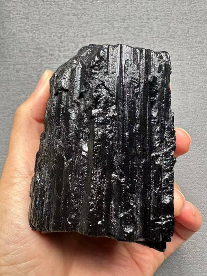AAAAA Top Quality Large Natural Raw Black Tourmaline Crystal - Crystals Australia