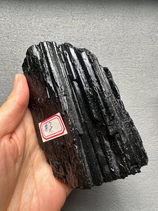 AAAAA Top Quality Large Natural Raw Black Tourmaline Crystal - Crystals Australia