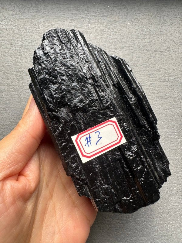 AAAAA Top Quality Large Natural Raw Black Tourmaline Crystal - Crystals Australia