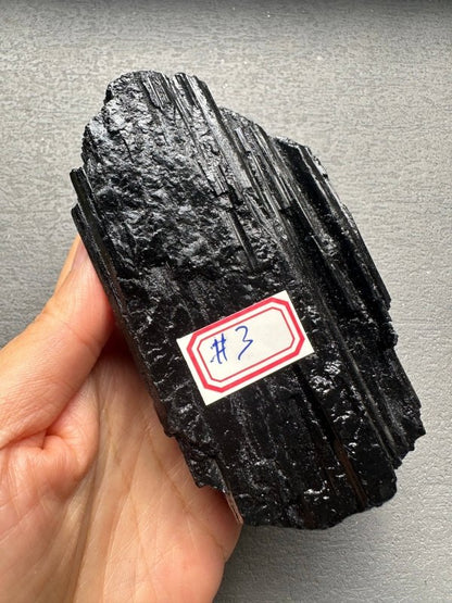 AAAAA Top Quality Large Natural Raw Black Tourmaline Crystal - Crystals Australia