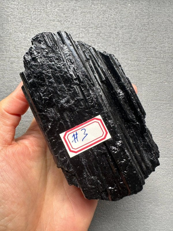 AAAAA Top Quality Large Natural Raw Black Tourmaline Crystal - Crystals Australia