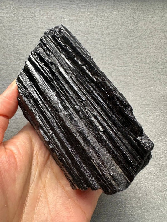 AAAAA Top Quality Large Natural Raw Black Tourmaline Crystal - Crystals Australia