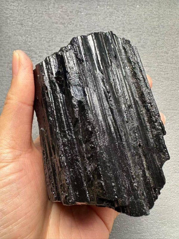AAAAA Top Quality Large Natural Raw Black Tourmaline Crystal - Crystals Australia