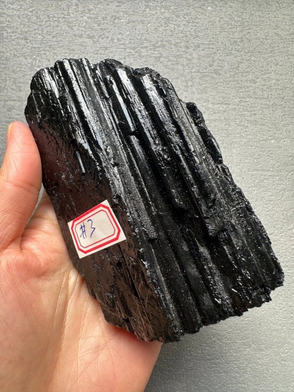 AAAAA Top Quality Large Natural Raw Black Tourmaline Crystal - Crystals Australia