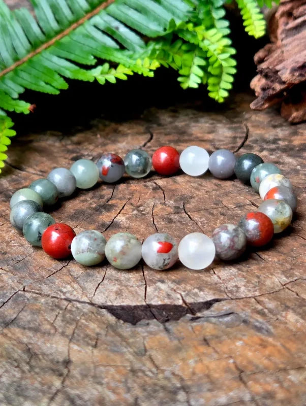 African Bloodstone Bracelet - Jewellery Australia