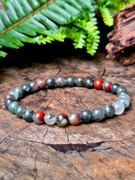 African Bloodstone Bracelet - Jewellery Australia
