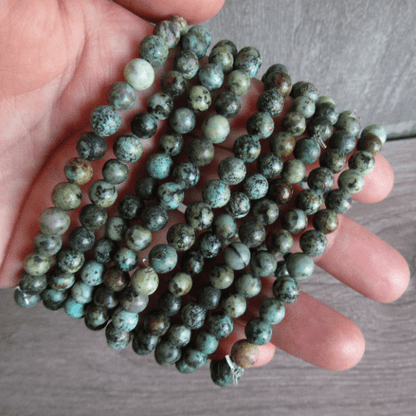 African Turquoise Bracelet - 6mm - Crystals Australia