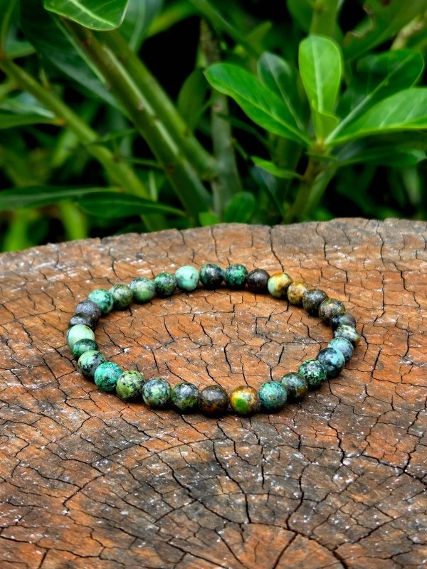 African Turquoise Bracelet - 6mm - Crystals Australia