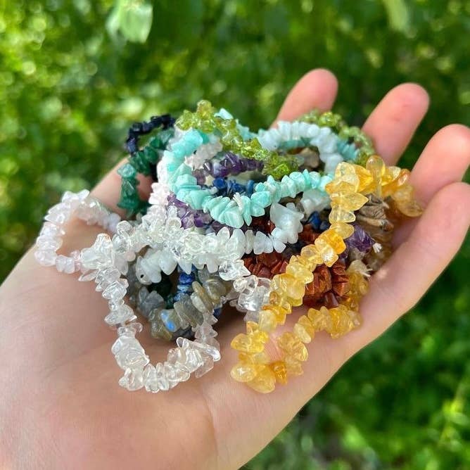 Amazonite Chip Bracelet - Crystals Australia