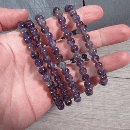 Amethyst Bracelet - 6mm - Crystals Australia