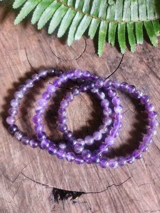 Amethyst Bracelet - 6mm - Crystals Australia