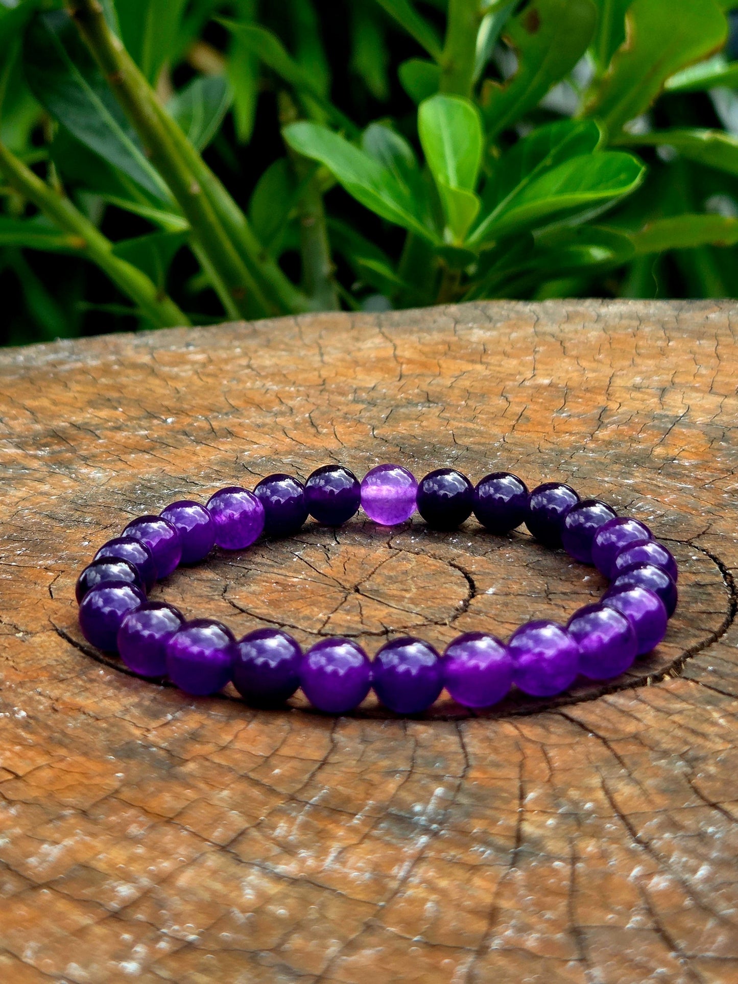 Crystals Amethyst Bracelet 8mm