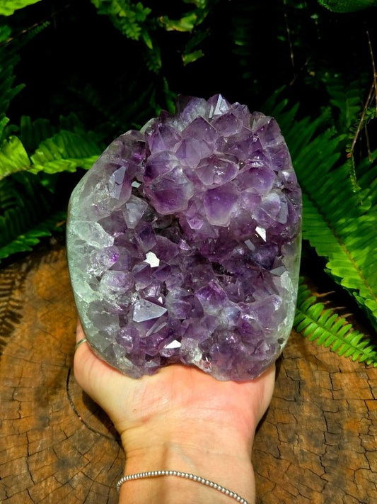 Amethyst Crystal Geode Cluster 1270g - Crystals Australia