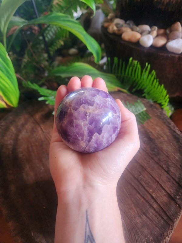 Amethyst Crystal Sphere 7cm - Crystals Australia
