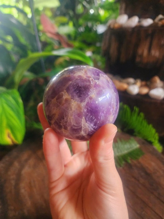 Amethyst Crystal Sphere 7cm - Crystals Australia