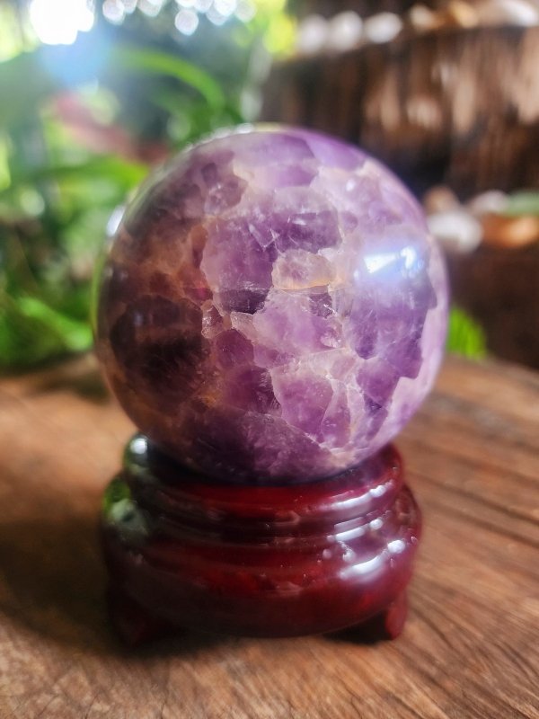 Amethyst Crystal Sphere 7cm - Crystals Australia