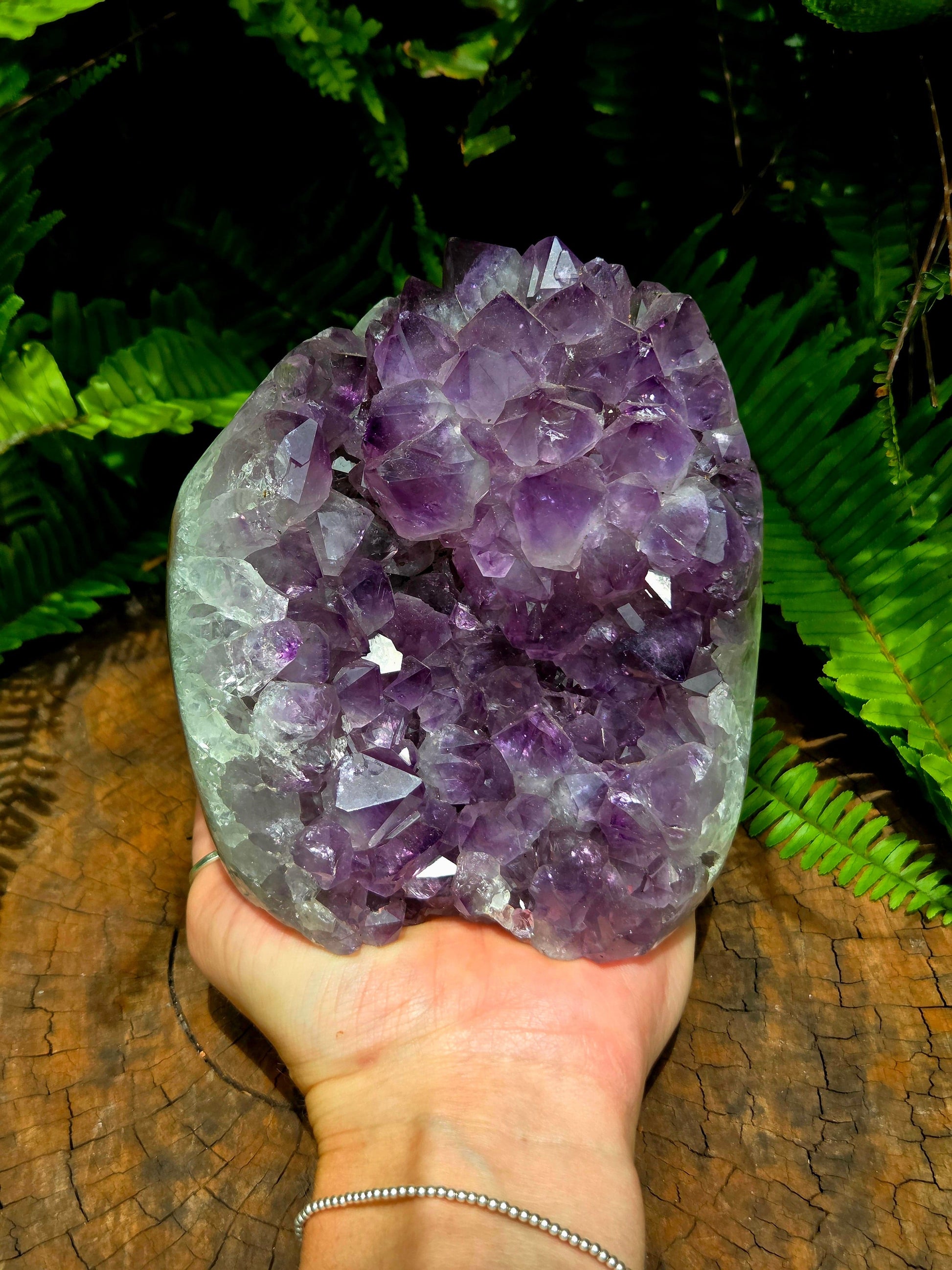 Crystals Amethyst Geode Cluster 1270g