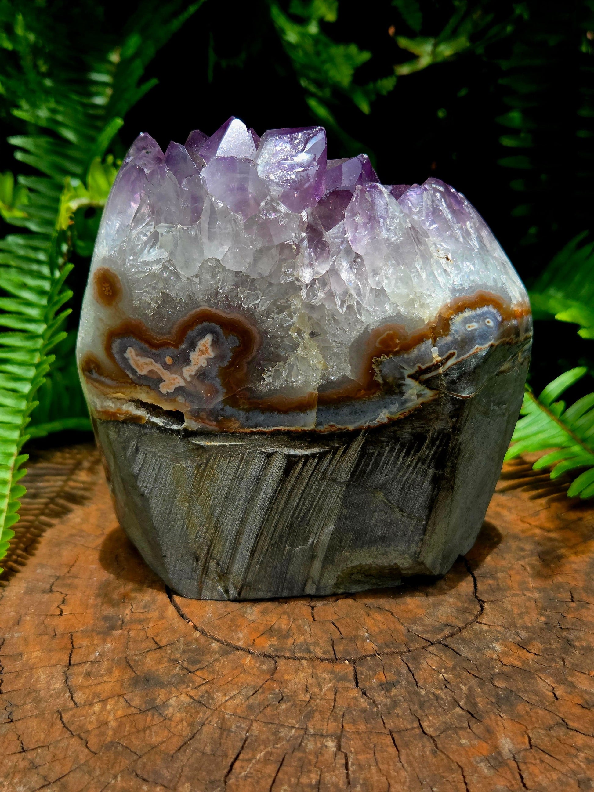 Crystals Amethyst Geode Cluster 1270g