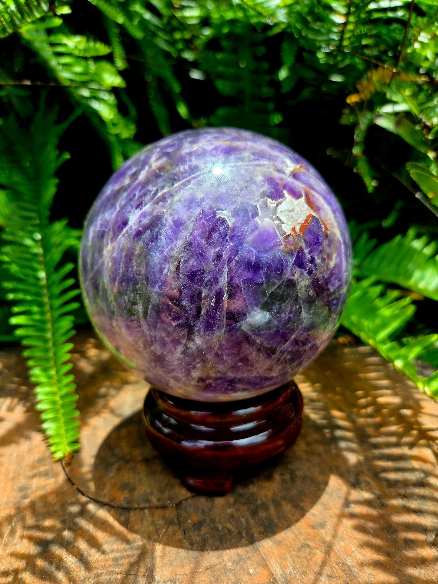 Crystals Amethyst Lace Agate Crystal Sphere 1435g 10cm