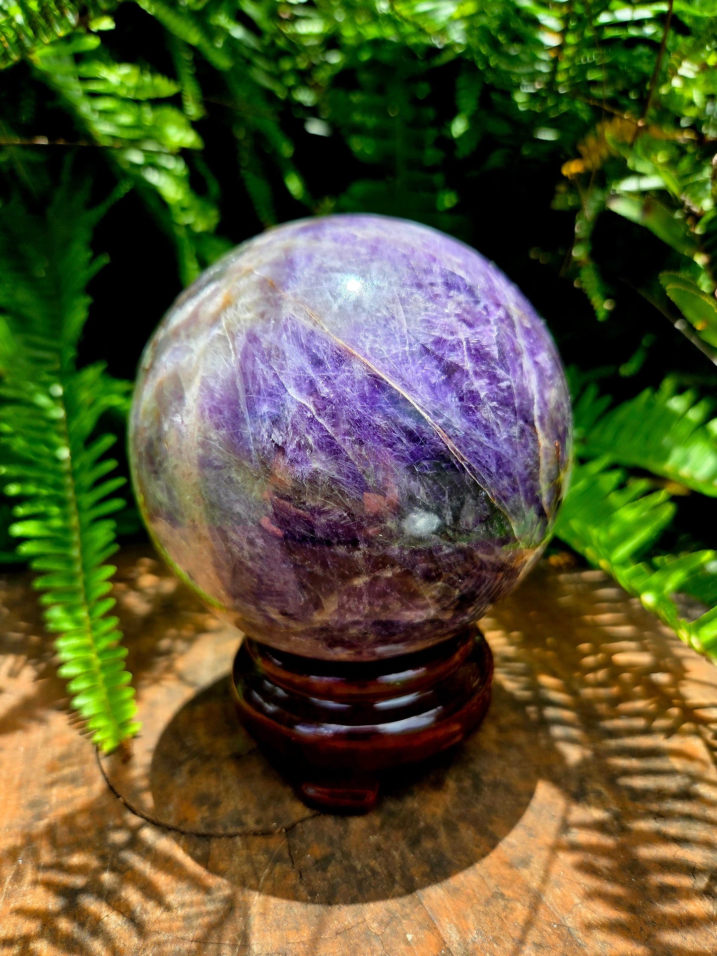 Crystals Amethyst Lace Agate Crystal Sphere 1435g 10cm