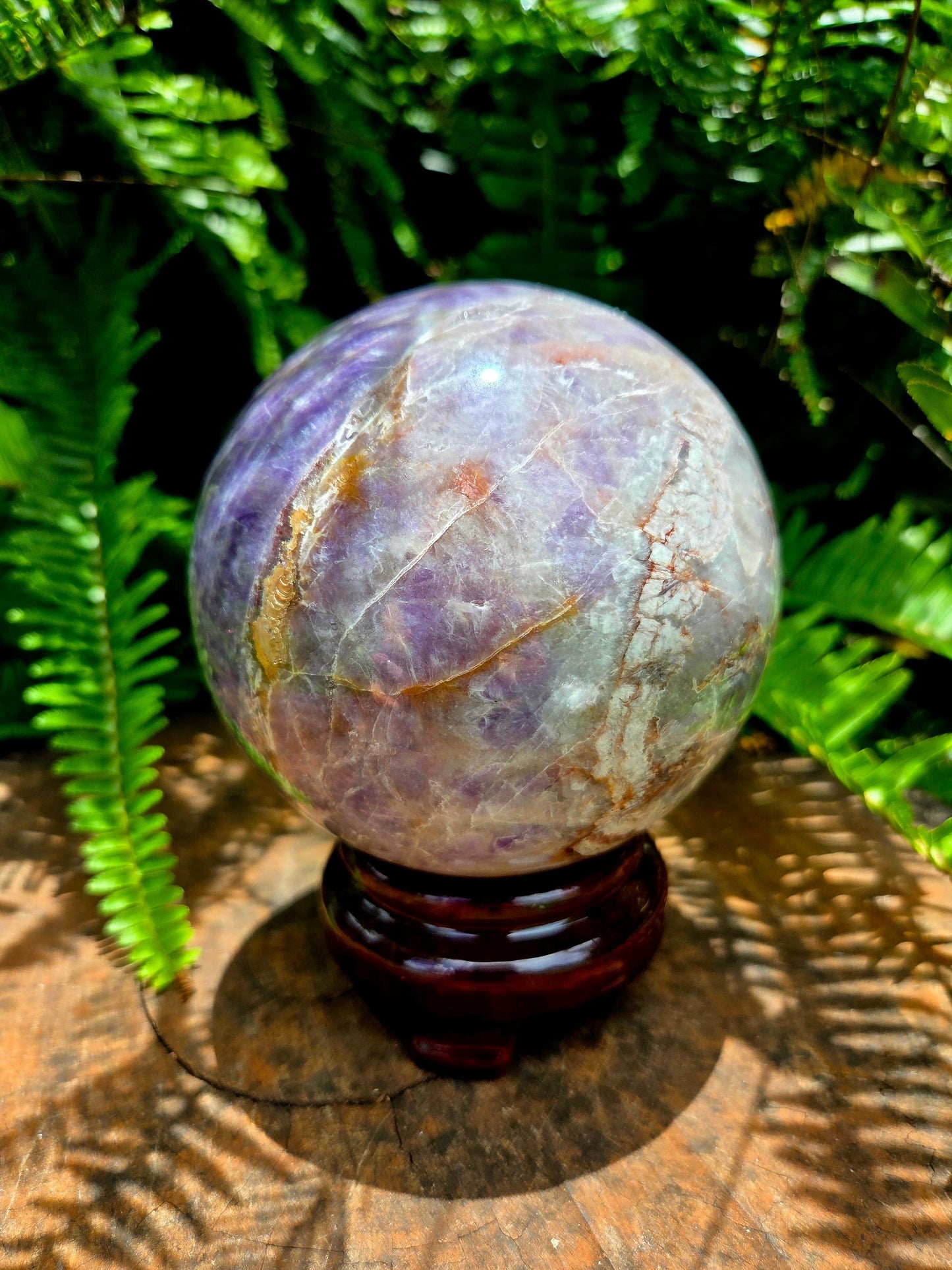 Crystals Amethyst Lace Agate Crystal Sphere 1435g 10cm