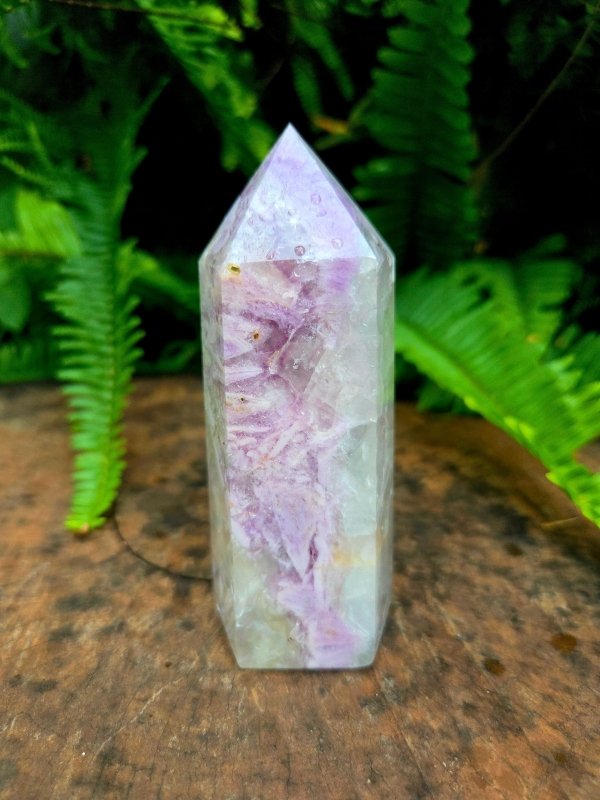 Amethyst Lace Agate Crystal Tower Point - Crystals Australia