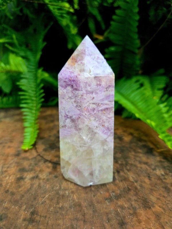 Amethyst Lace Agate Crystal Tower Point - Crystals Australia