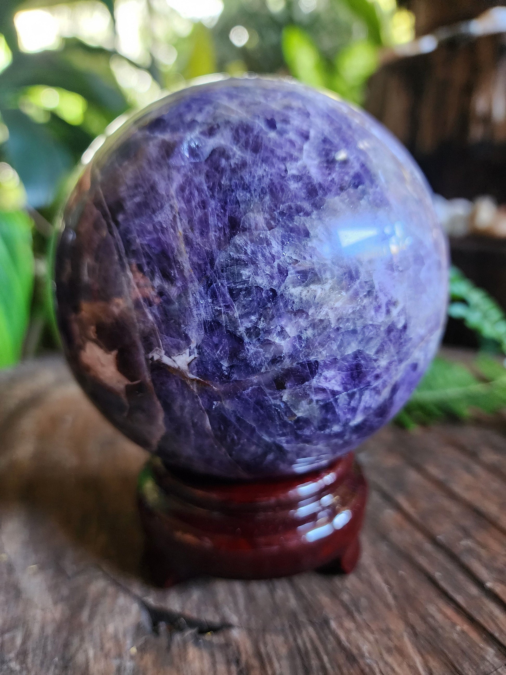 Crystals Amethyst Lace Agate Sphere 1435g 10cm Australia