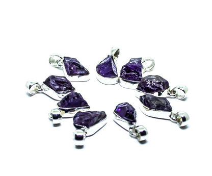 Amethyst Pendant Necklace - Sterling Silver 925 - Jewellery Australia