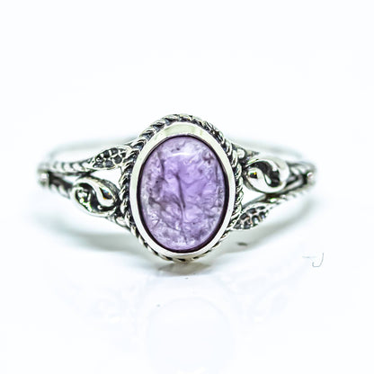 Jewellery Amethyst Ring 925 Sterling Silver