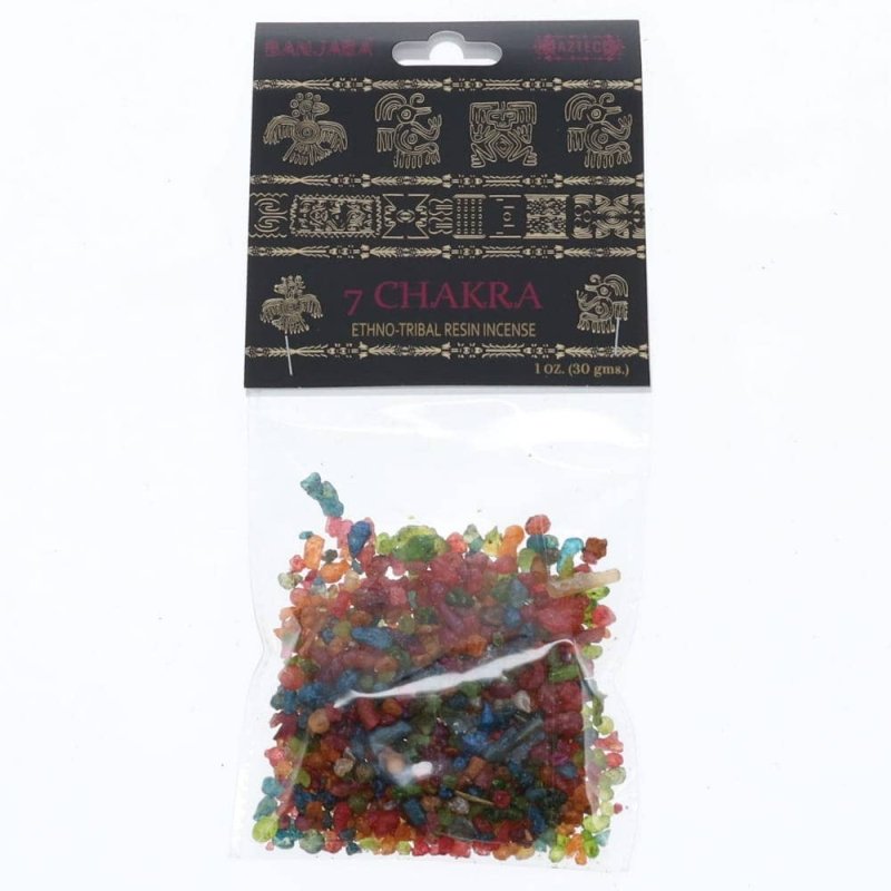 Banjara Resin Incense - Seven Chakra 30gms - Incense Australia