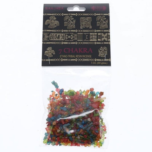 Banjara Resin Incense - Seven Chakra 30gms - Incense Australia