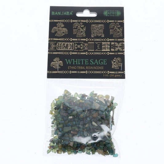 Banjara Resin Incense - White Sage 30gms - Incense Australia