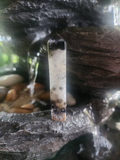 Black Agate Geode Tower - Crystals Australia