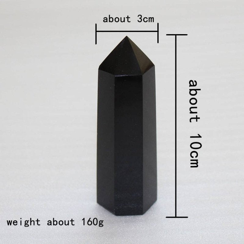 Black Obsidian Tower Point - Crystals Australia