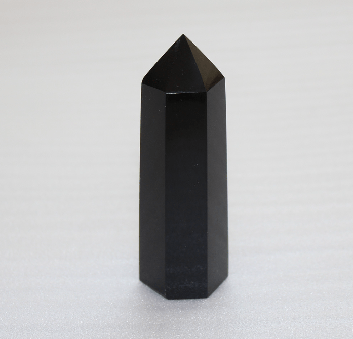 Crystals Black Obsidian Tower Point