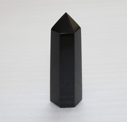 Crystals Black Obsidian Tower Point