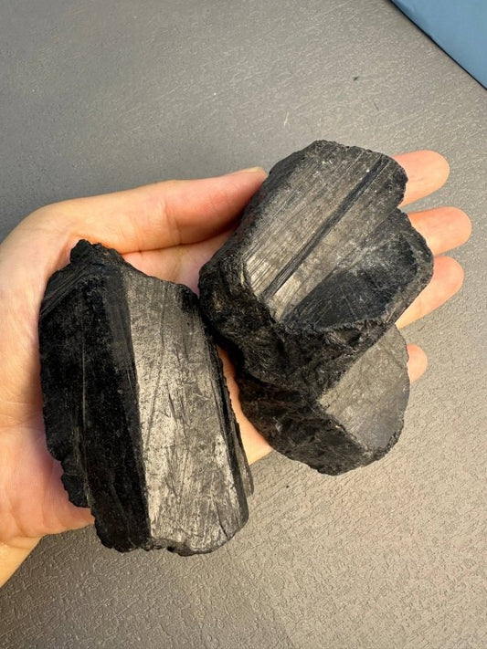 Black Tourmaline High Quality 100 - 300g - Grounding & Protection - Crystals Australia