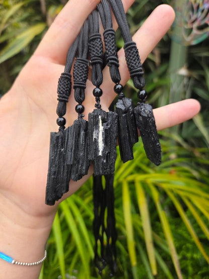 Black Tourmaline Pendant Necklace - Jewellery Australia