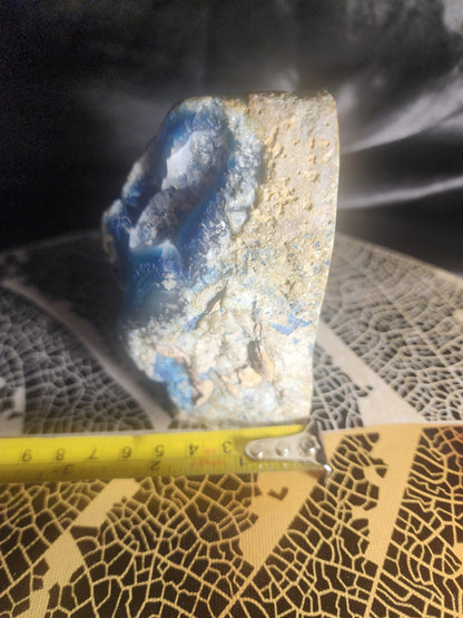 Crystals Blue Agate Geode Cave 461g