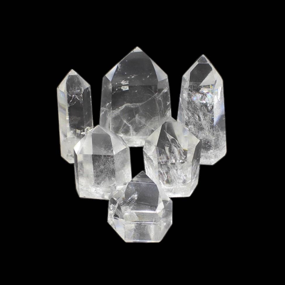 Crystals Brazil Clear Quartz Polished Points Grade A