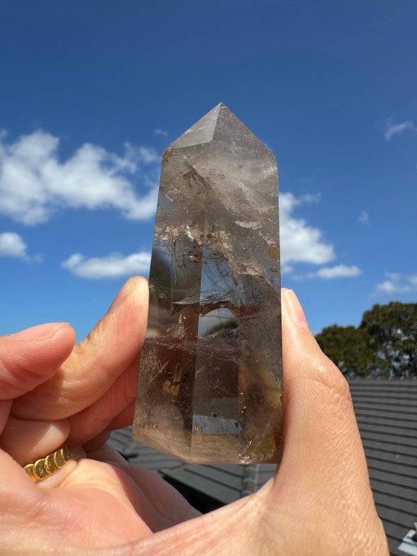 Brazil Smoky Quartz Crystal Point 143g - Crystals Australia