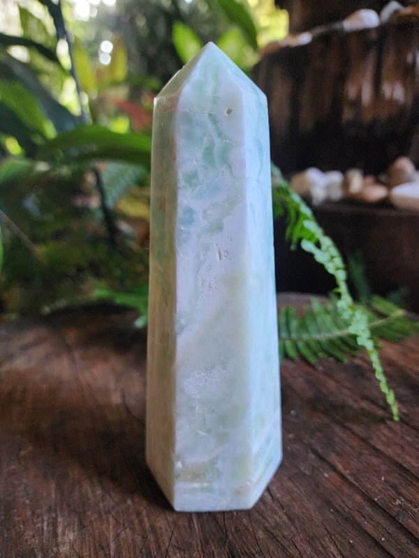 Caribbean Calcite Crystal Tower Point - Crystals Australia
