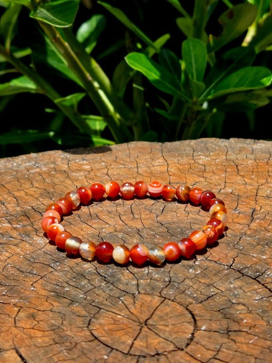 Carnelian Bracelet - 6mm - Crystals Australia