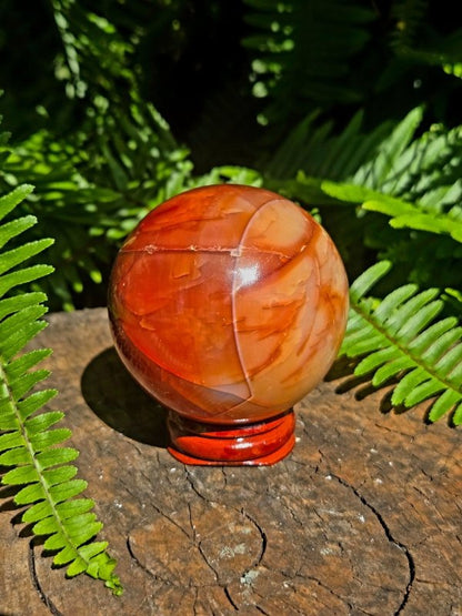 Carnelian Crystal Sphere 6cm - Crystals Australia