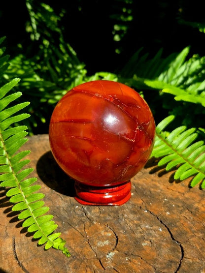 Carnelian Crystal Sphere 6cm - Crystals Australia