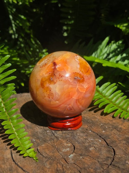 Carnelian Crystal Sphere 6cm - Crystals Australia