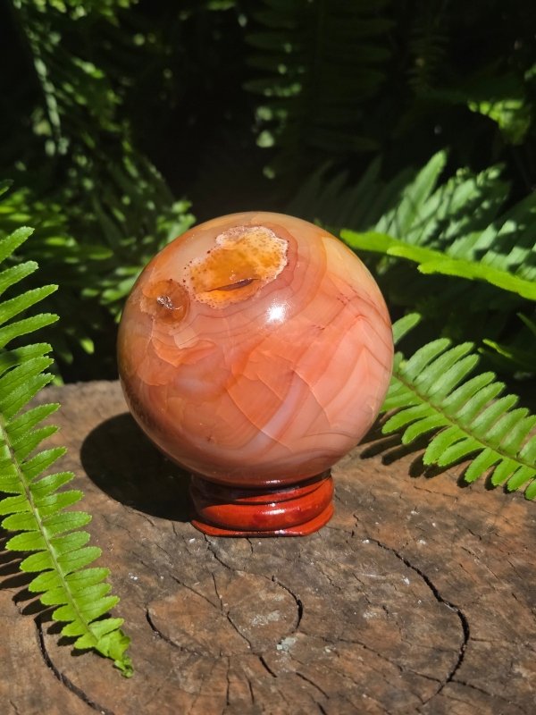 Carnelian Crystal Sphere 6cm - Crystals Australia