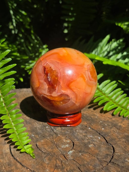 Carnelian Crystal Sphere 6cm - Crystals Australia