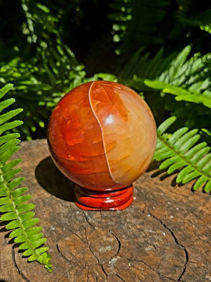 Carnelian Crystal Sphere 6cm - Crystals Australia